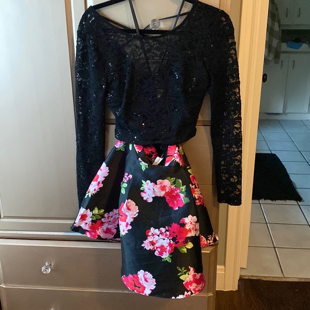 two piece homecoming dress